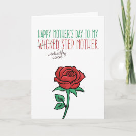 Stepmamma med mors dag-Coola (snabb) Kort