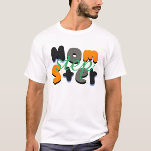 Stepmamma MMonster Groovy Bubbel Bokstäver T Shirt