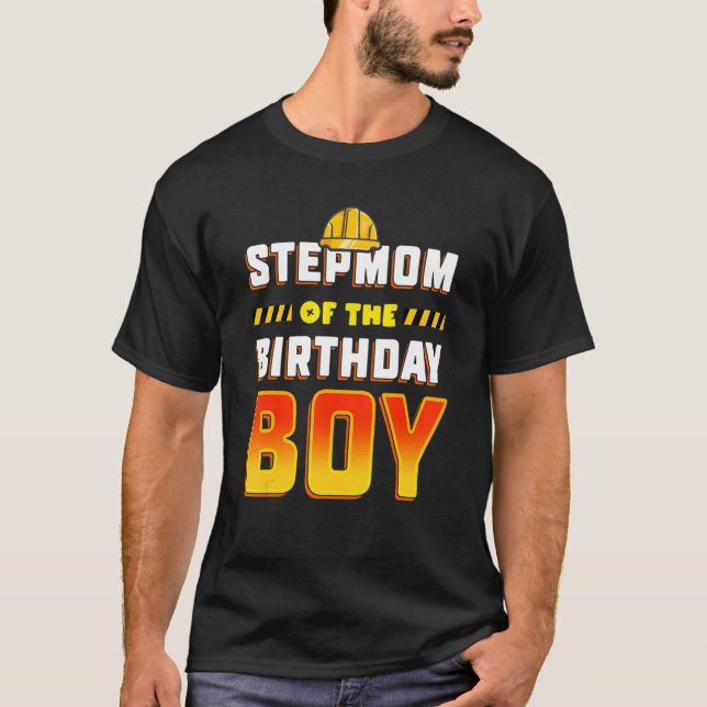 Stepmamma på födelsedagens födelsedag t shirt (Framsida)