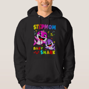 Stepmamma Shark Stepmamma Shark Family Mors dag Hoodie