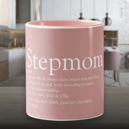 Stepmamma Stepmor Definition Dusty Ro Rosa Två-Tonad Mugg
