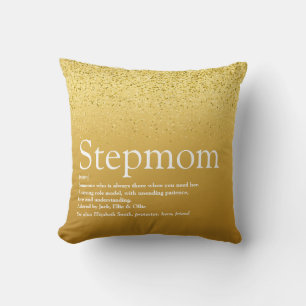 Stepmamma Stepmor Definition Guld Glitter Kudde