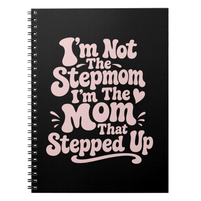 Stepmom-gåva Mamman som tog steget Retro Anteckningsbok (Framsidan)