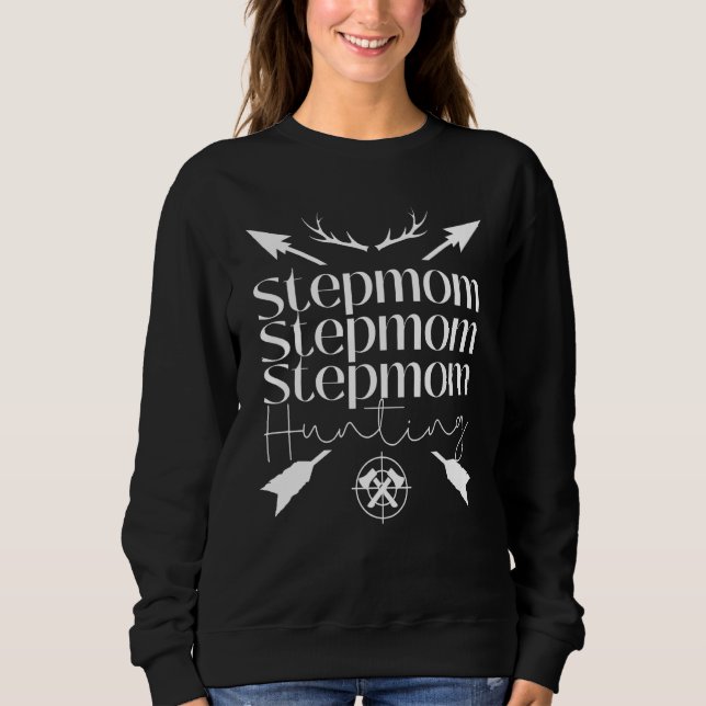 Stepmom Hunting Funny Stepmother Hunter Joke Sayin T Shirt (Framsida)