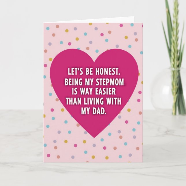 Stepmom Lättare Än Pappa Kort (Framsida)