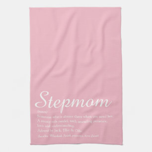 Stepmom Styvmoder Definition Rosa Kökshandduk