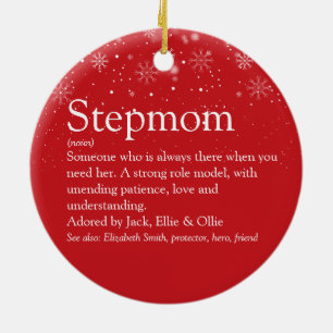 Stepmom Styvmoder Styv mamma Definition Foto Julgransprydnad Keramik