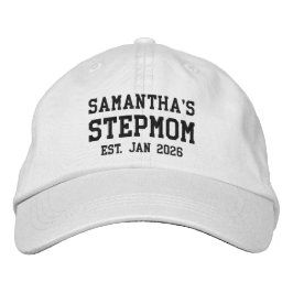 Stepmom's Custom Embroidered Hat Broderad Keps