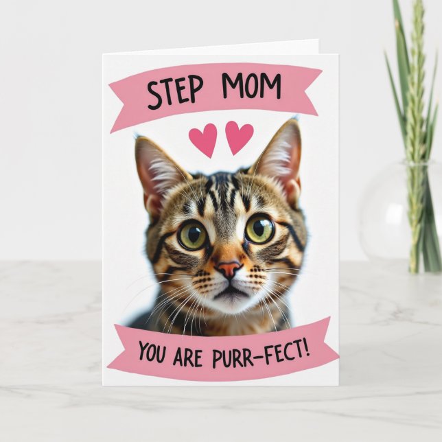 Stepmor Du Är Purrfekt Kort (Framsida)