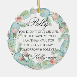 Stepmor till Bride Gift Julgransprydnad Keramik