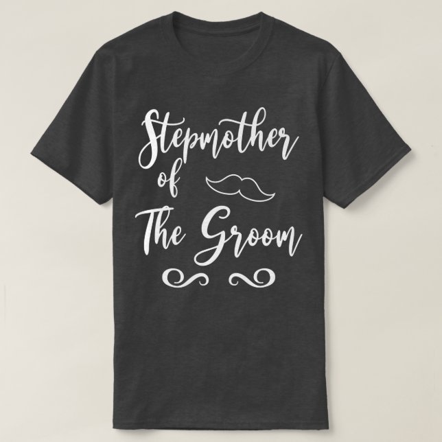 Stepmor till Groom & Bride Bröllop Matching T Shirt (Design framsida)