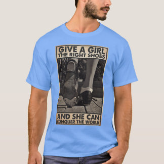 steppdans ge flickan rätta skor familj t shirt