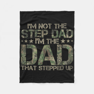Stepped Up Dad Tröja - Pappa som tog steget Amerik Fleecefilt