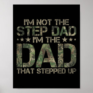 Stepped Up Dad Tröja - Pappa som tog steget Amerik Poster