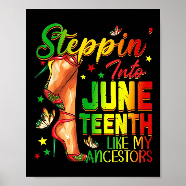 Steppin i Junetelfte som mina förfäder. Poster (Framsidan)