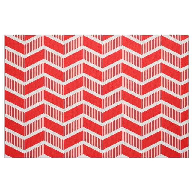 Stepping Chevrons - Red Tyg (Fat Quarter)