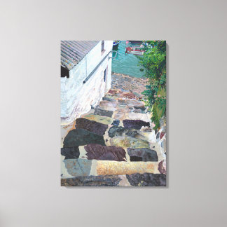 "Stepping Down", från en målning av Gordon Ashton. Canvastryck