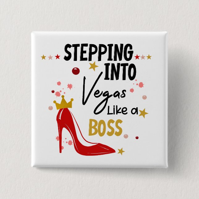 Stepping Into Vegas Vacation Resa Birthday Girl Knapp (Framsida)
