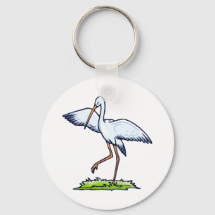 Steppy Stork Nyckelring