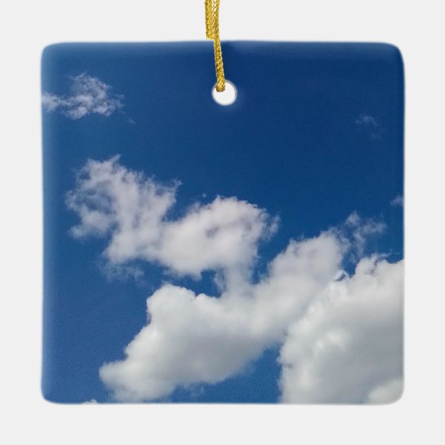 Steps in the sky  julgransprydnad keramik (Framsida)