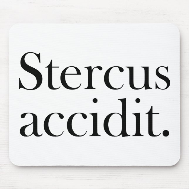 Stercus accidit musmatta (Framsidan)