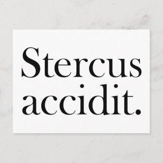 Stercus accidit vykort