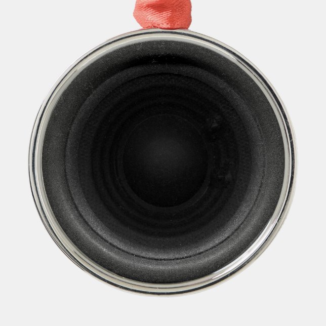 Stereo- högtalare julgransprydnad metall (Framsidan)