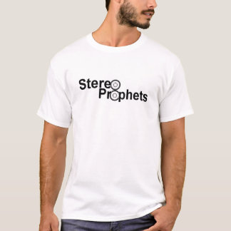 Stereo- profeter tänder logotyputslagsplatsen tee shirt