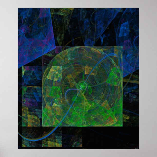 Stereo Punk Flame Fractal Poster (Framsidan)