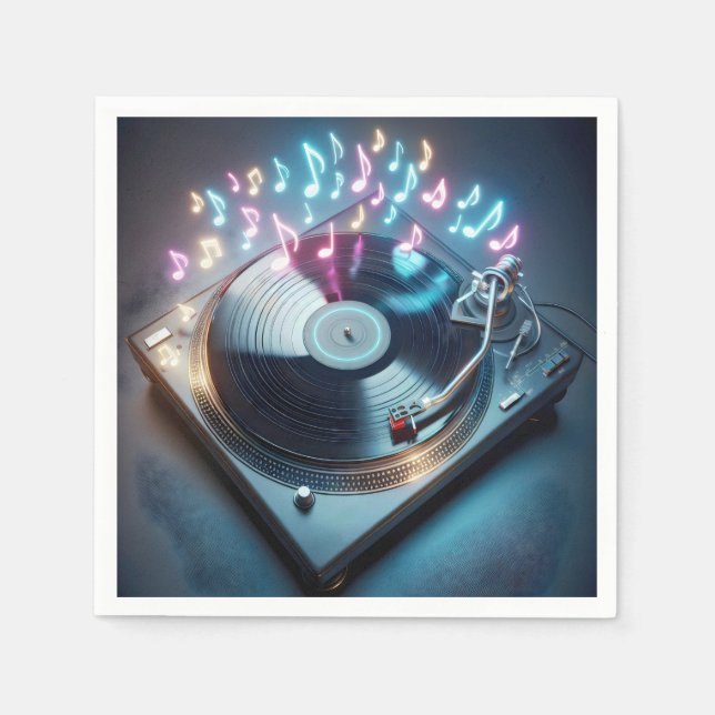 Stereo-vändbar med nybörjande anteckningar pappersservett (Framsidan)