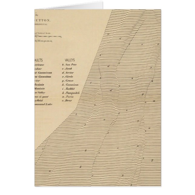 Stereogram för förskjutningar Utah Hälsningskort (Framsidan)