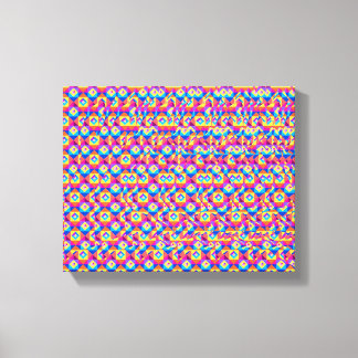 Stereogram Hjärtat och händerna 3d affisch Canvastryck