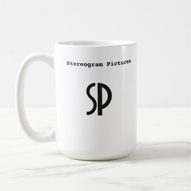 Stereogrambildmugg Kaffemugg (Vänster)