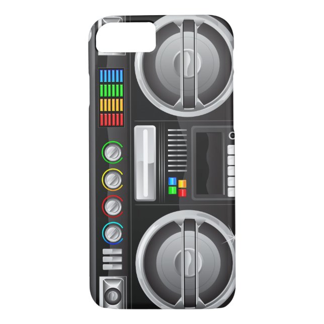 stereoknapp, boombox getto master Case-Mate iPhone skal (Baksida)
