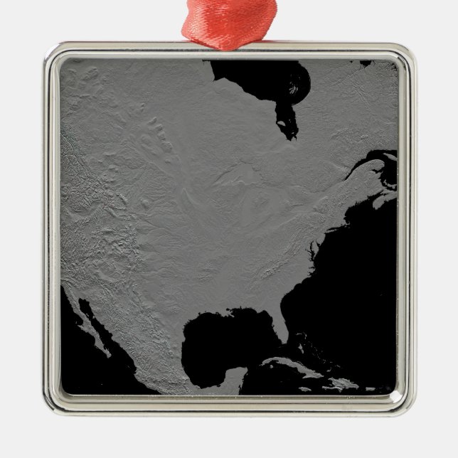 Stereoskopisk syn på Nordamerika 2 Julgransprydnad Metall (Framsidan)