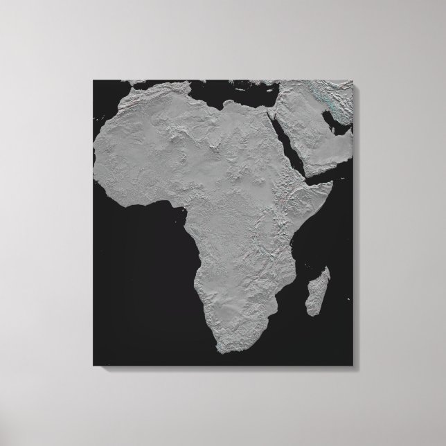 Stereoskopisk syn på Nordamerika Canvastryck (Framsida)