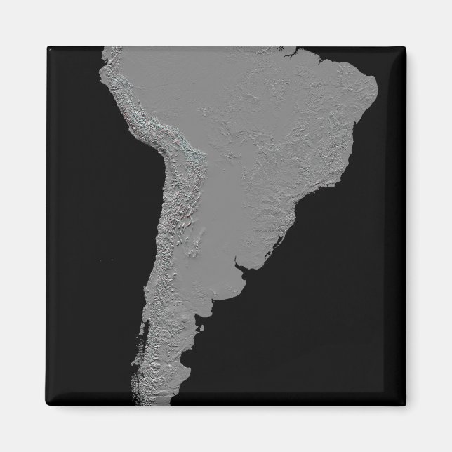 Stereoskopisk syn på Sydamerika Magnet (Framsidan)