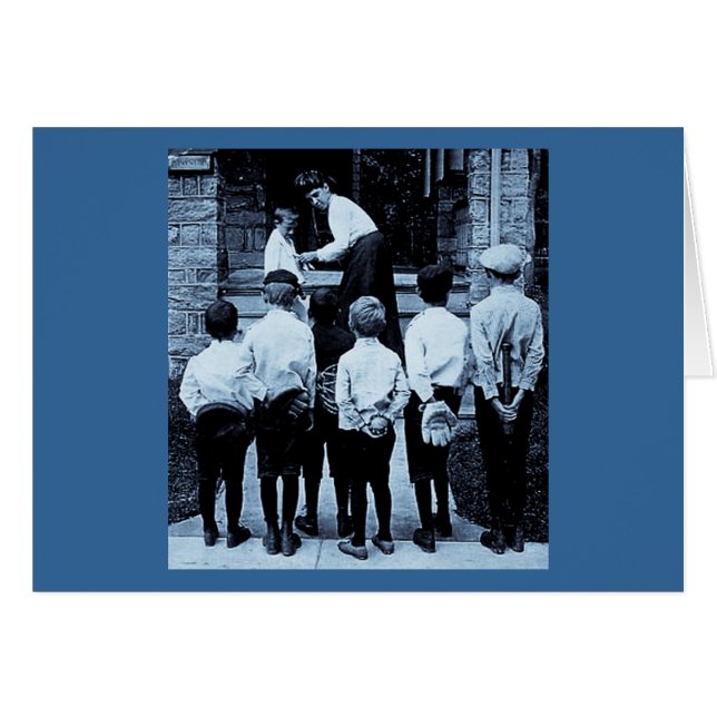 Stereoview- behar morsa? hälsningskort (Framsidan Horizontal)