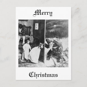Stereoview - Santa? circa 1899 Helg Vykort