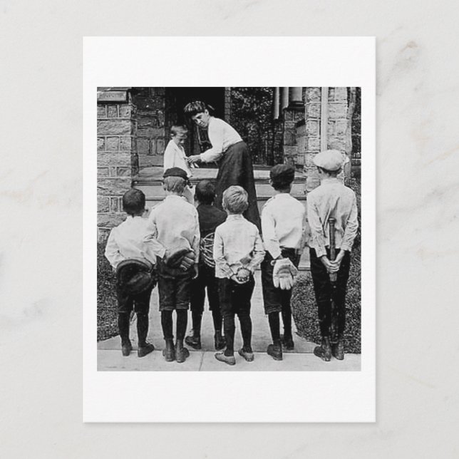 Stereoview - snälla Morsa? Vykort (Framsida)