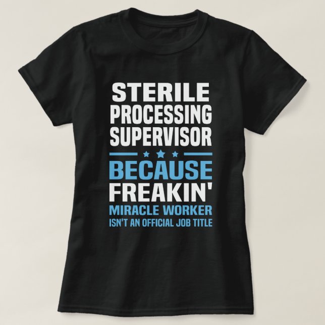 Steriliseringsövervakare T Shirt (Design framsida)