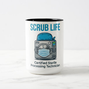 Steriltekniker Scrub Life-Mugg Två-Tonad Mugg