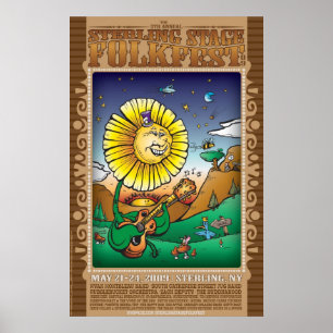 Sterling Folk Fest 09enligt beskrivning Poster