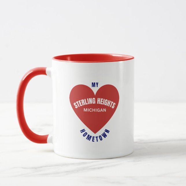 Sterling Heights Michigan Hometown Coffee Mugg (Vänster)