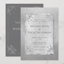 Sterling silver-affären Bröllop & Party Inbjudningar