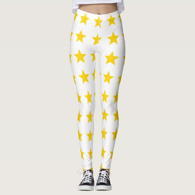 Stern Gold Gelb Leggings (Framsida)