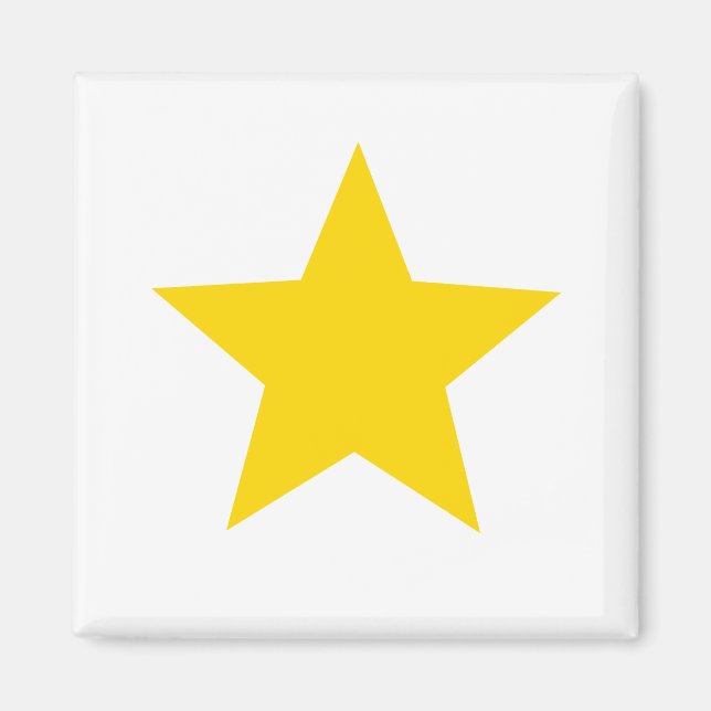 Stern Guld Gelb Magnet (Framsidan)