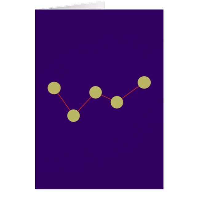 Sternbild Kassiopeia constellation Hälsningskort (Framsidan)