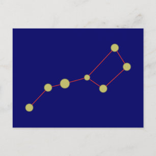 Sternbuild Grosser Wagen-konstellationen stor dipp Vykort