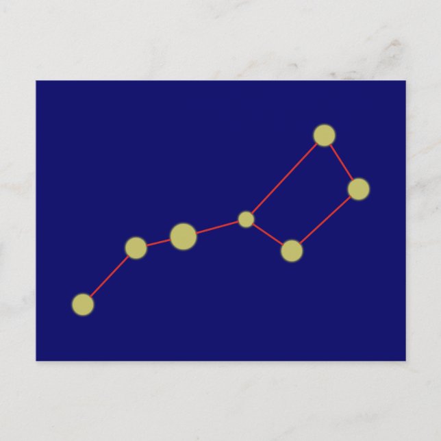 Sternbuild Grosser Wagen-konstellationen stor dipp Vykort (Framsida)